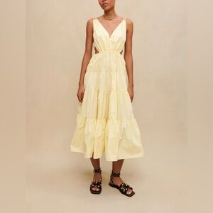 NWT Maje Yellow Maxi Dress